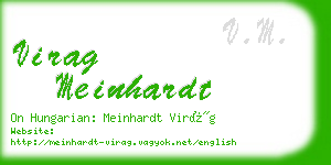 virag meinhardt business card